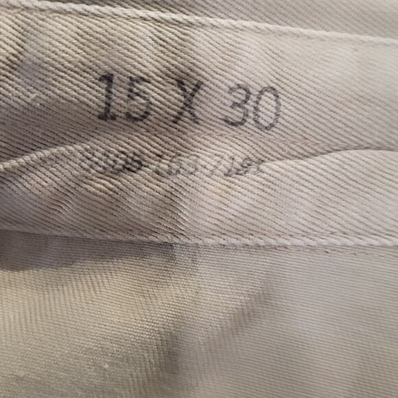 Vintage 1964 U.S. Military Khaki Cotton S/S Shirt – DSA-1-4418-64-C, 15x30 - Picture 6 of 7